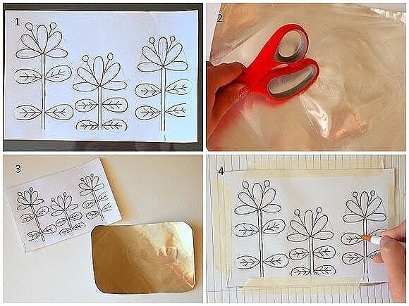 Рисование на фольге