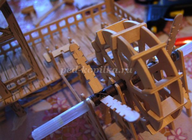 Действующая миниатюра "Весенний пейзаж": мастер-класс, часть 1