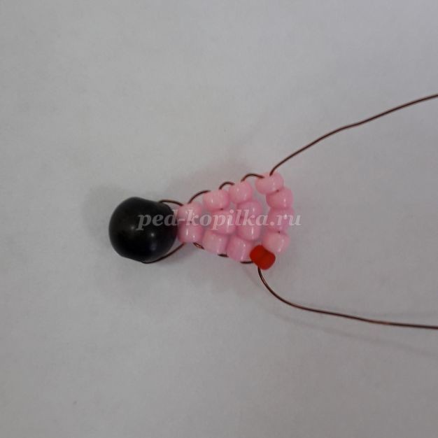 Мышонок из бисера пошагово Мышонок из бисера пошагово