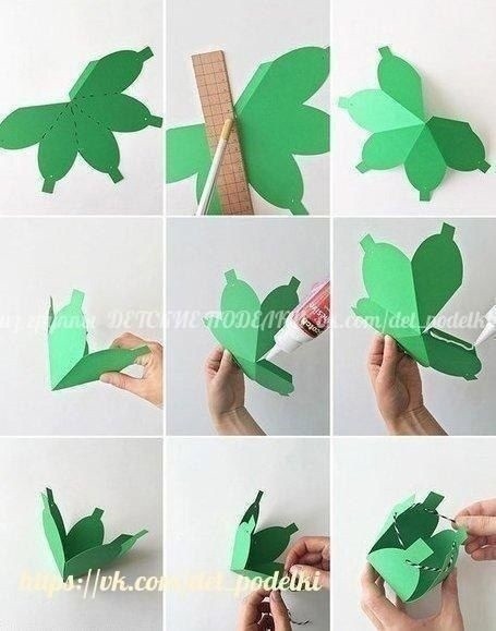 Фонарики из цветной бумаги Фонарики из цветной бумаги