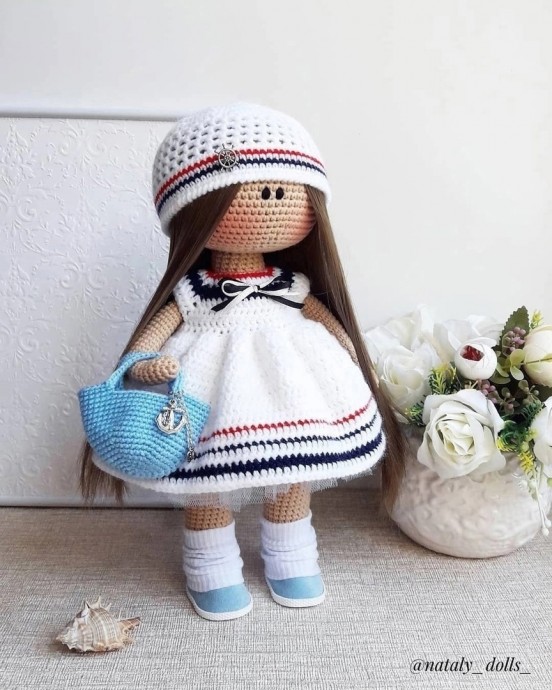 Комплект для куклы "Морячка" Комплект для куклы "Морячка"