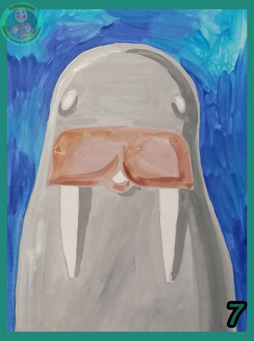 Рисование моржа