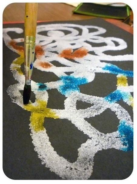 Рисуем солью