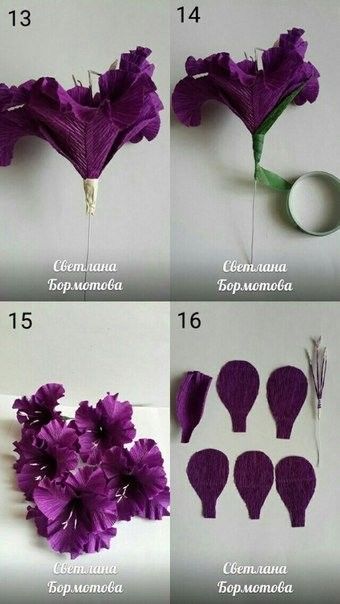 Замечательный гладиолус из гофрированной бумаги
