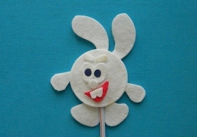 Аист под солнцем и другие поделки из ватных дисков