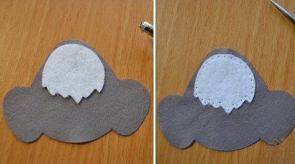 Енот из фетра