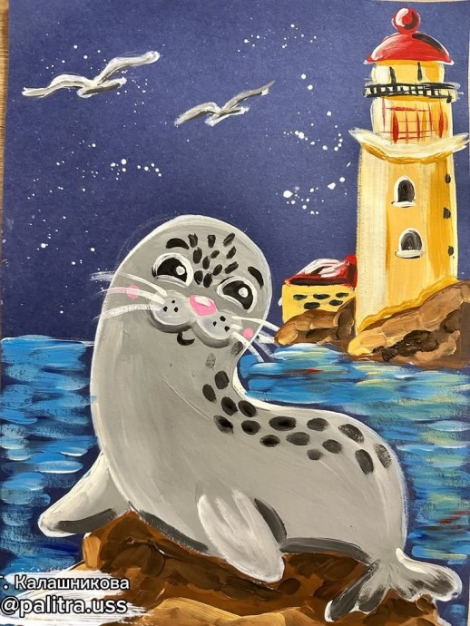 Милый морской котик