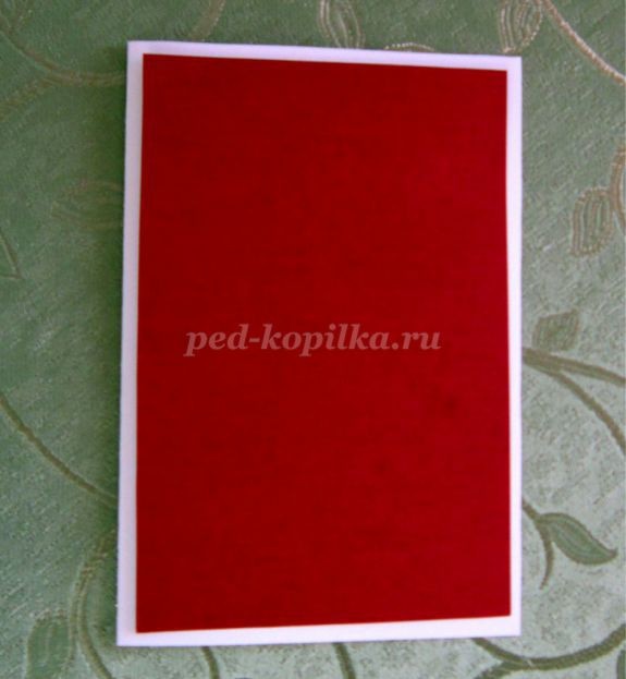 ​Открытка детскими руками в технике скрапбукинг: часть 1