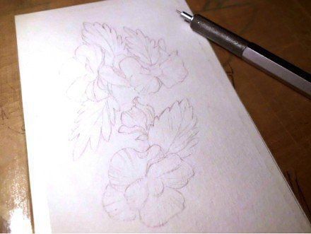 Рисуем анютины глазки