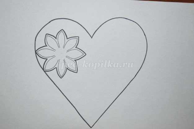 ​Сердечко в технике вырезания: часть 1