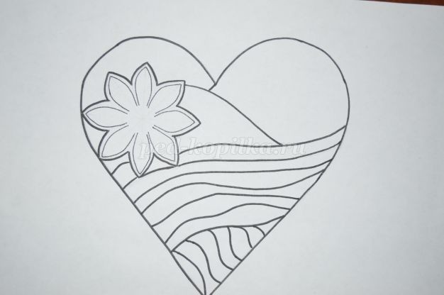 ​Сердечко в технике вырезания: часть 1