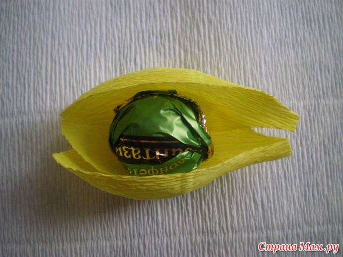 Тюльпаны с конфетками