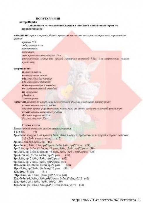 Попугайчик Чили Попугайчик Чили