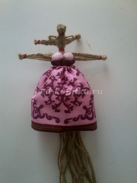 Конь и коза из шпагата детскими руками: часть 3