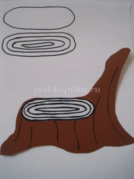 Весенняя аппликация из бумаги, фетра и карандашной стружки: часть 5