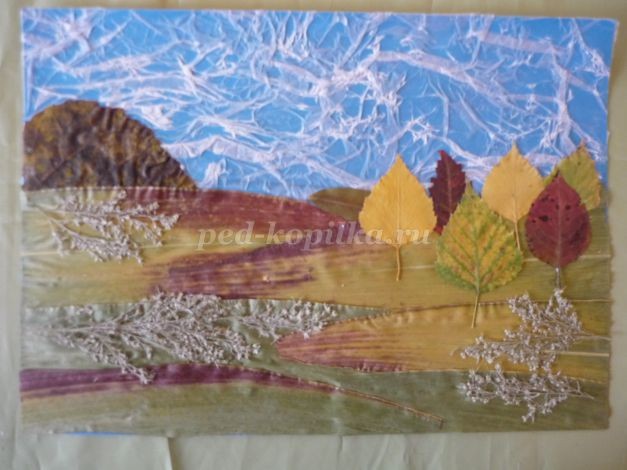 Пейзаж из осенних листьев: мастер-класс, часть 3 Пейзаж из осенних листьев: мастер-класс, часть 3