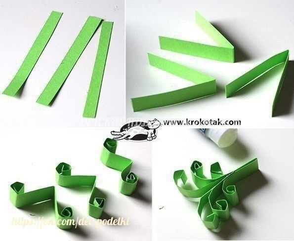 Ёлочные игрушки из бумажных полосок Ёлочные игрушки из бумажных полосок