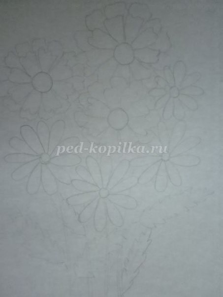 ​Цветы в технике пластилинографии