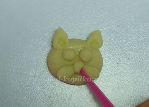 Котик из соленого теста