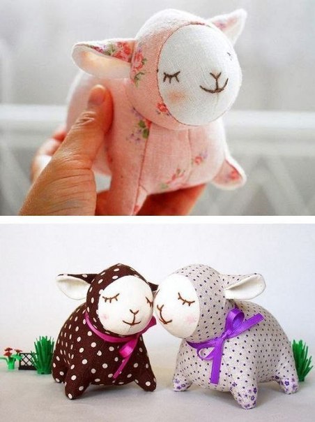 Шьем очаровательных текстильных овечек