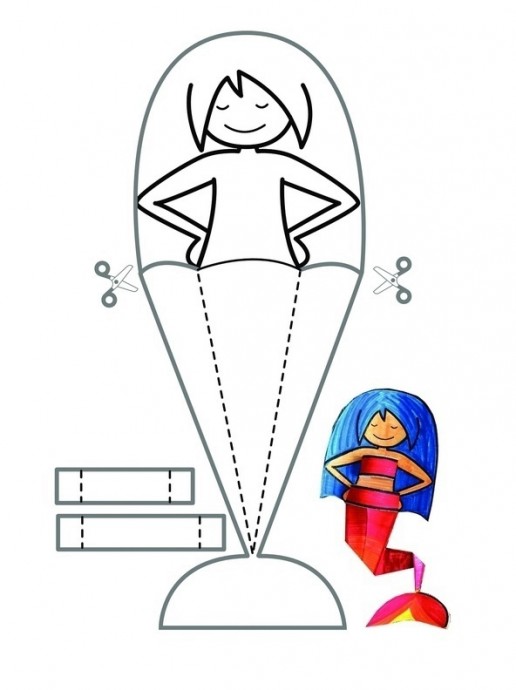 Русалочки с объёмными хвостами Русалочки с объёмными хвостами