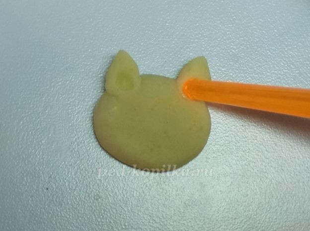 Котик из соленого теста