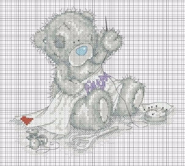 ​Вышиваем с детьми мишек Тедди