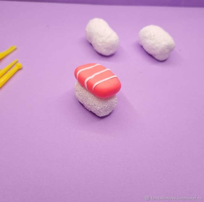 Лепка суши и роллов из полимерной глины Лепка суши и роллов из полимерной глины