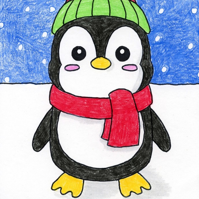 ​Рисуем пингвина