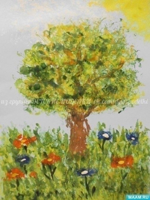 Летнее нетрадиционное рисование