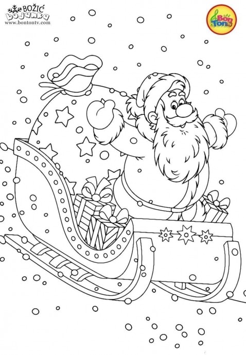 Новогодние раскраски для детей Новогодние раскраски для детей