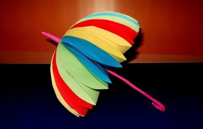 Радужные зонтики из бумаги Радужные зонтики из бумаги