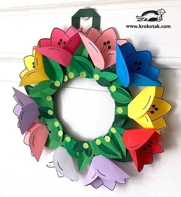 Весенняя поделка с цветами