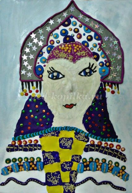 Пластилинография "Снегурочка": часть 2