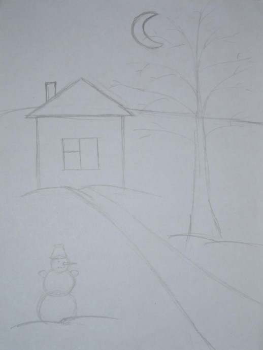 ​Рисуем с детьми зиму