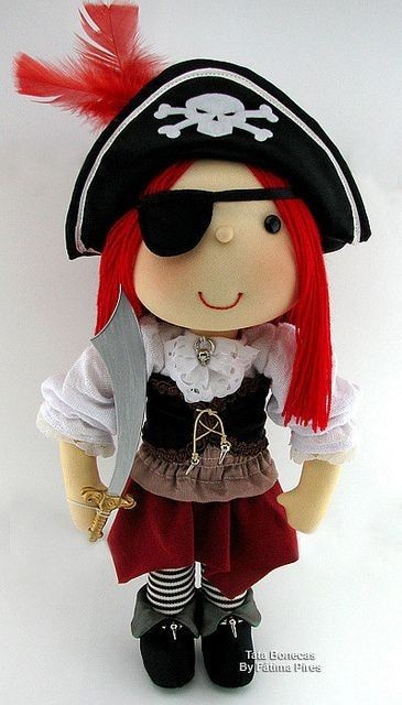 Текстильные куклы пираты