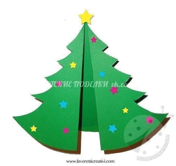 Открытка-ёлочка Открытка-ёлочка