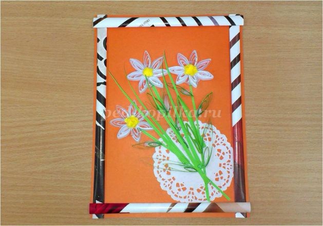 Полуобъёмная картина "Букет цветов"