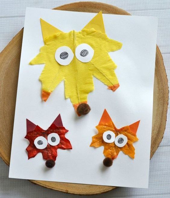 Творчество из листьев: идеи