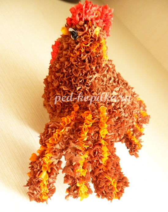 Торцевание на пластилине: цыпленок и курица Торцевание на пластилине: цыпленок и курица