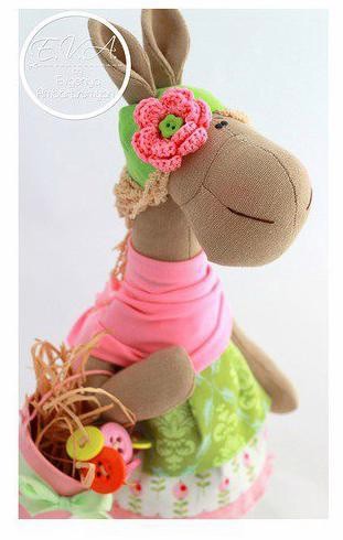 Текстильные лошадки