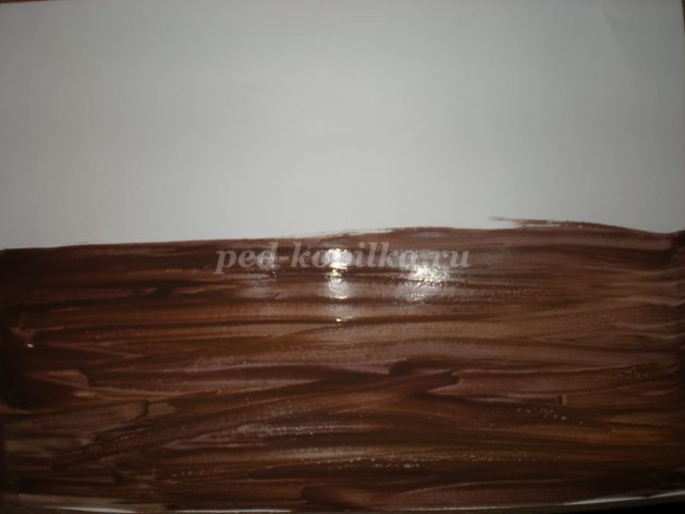 ​Ранняя весна в технике "Граттаж"