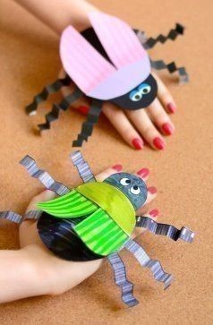 Бумажные игрушки-букашки Бумажные игрушки-букашки