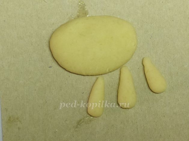 Котик из соленого теста