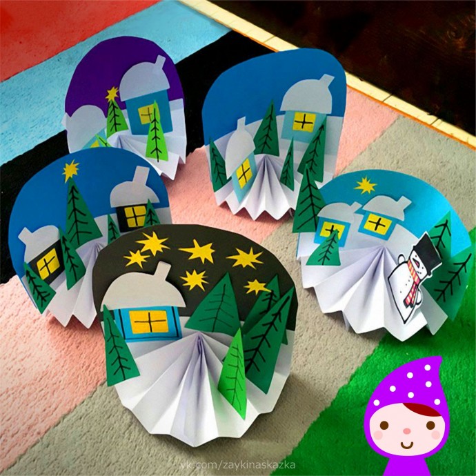 Городок зимой Городок зимой