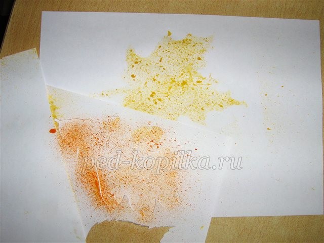 Рисование осенних листьев в технике набрызг Рисование осенних листьев в технике набрызг