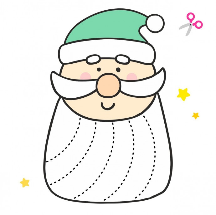 Вырезаем разной формы бороды у гномиков Вырезаем разной формы бороды у гномиков