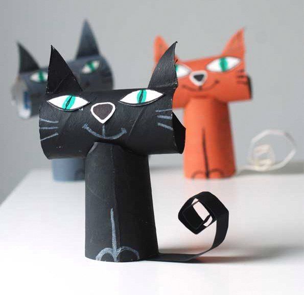 Кот из втулки