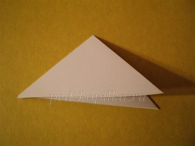 Тюлень на льдине в технике оригами