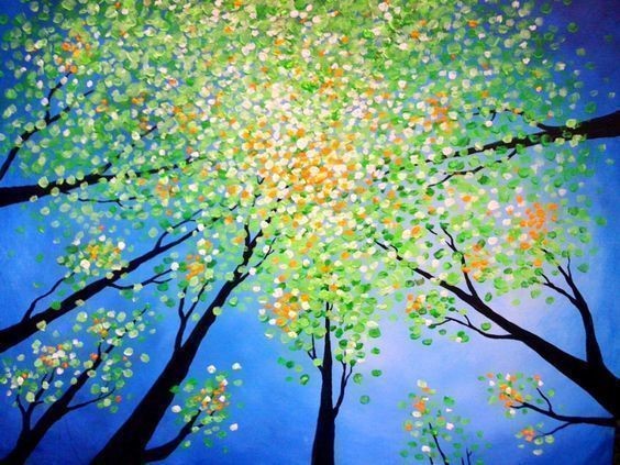 Идеи рисования ватными палочками